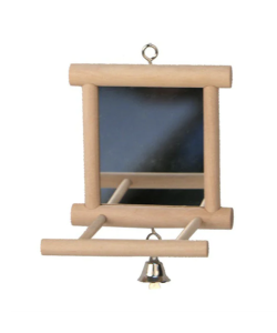 Adventure Bound Mirror and Bell with Perch Toy